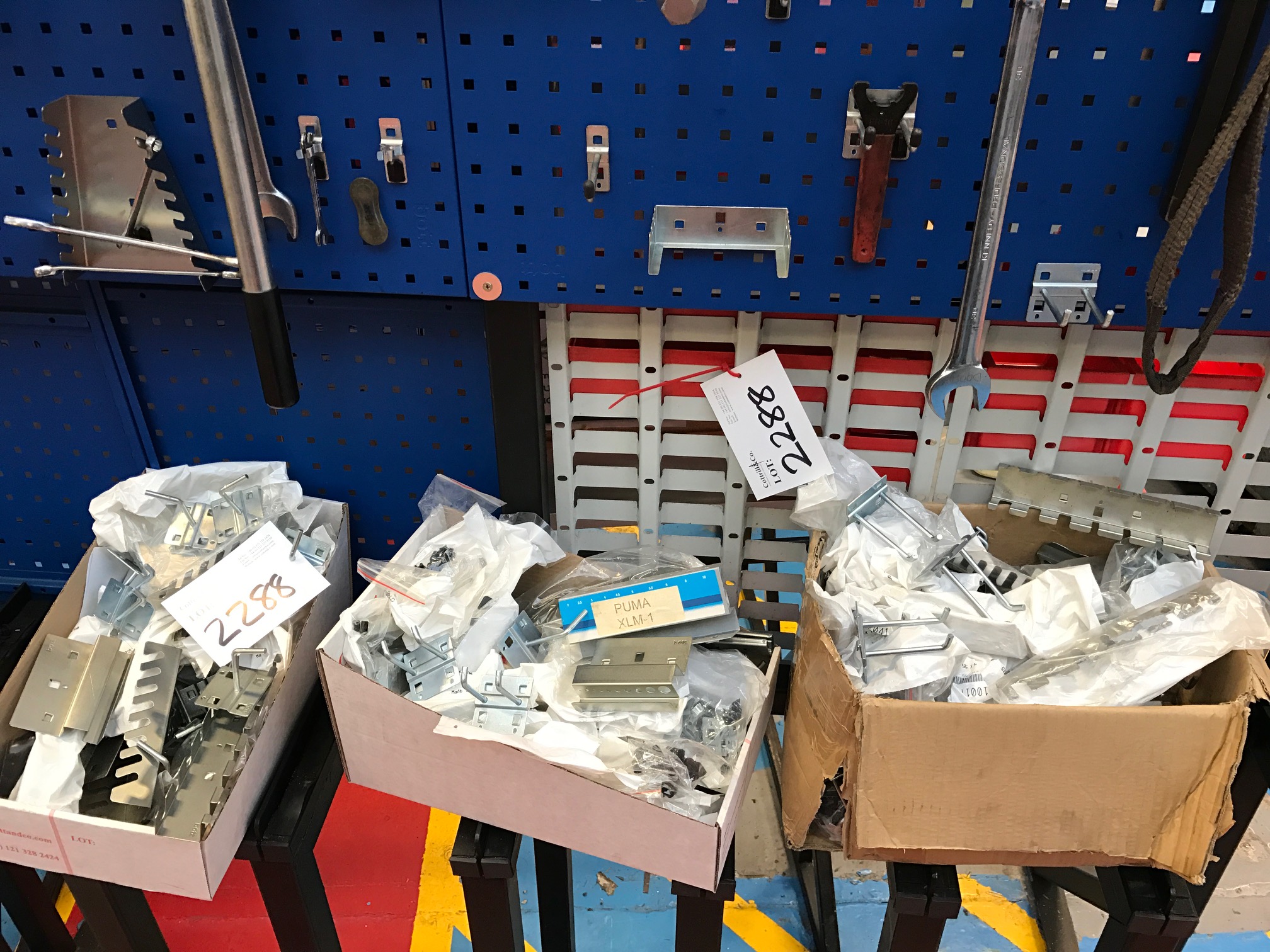 Quantity of Racking, Hooks and Holders