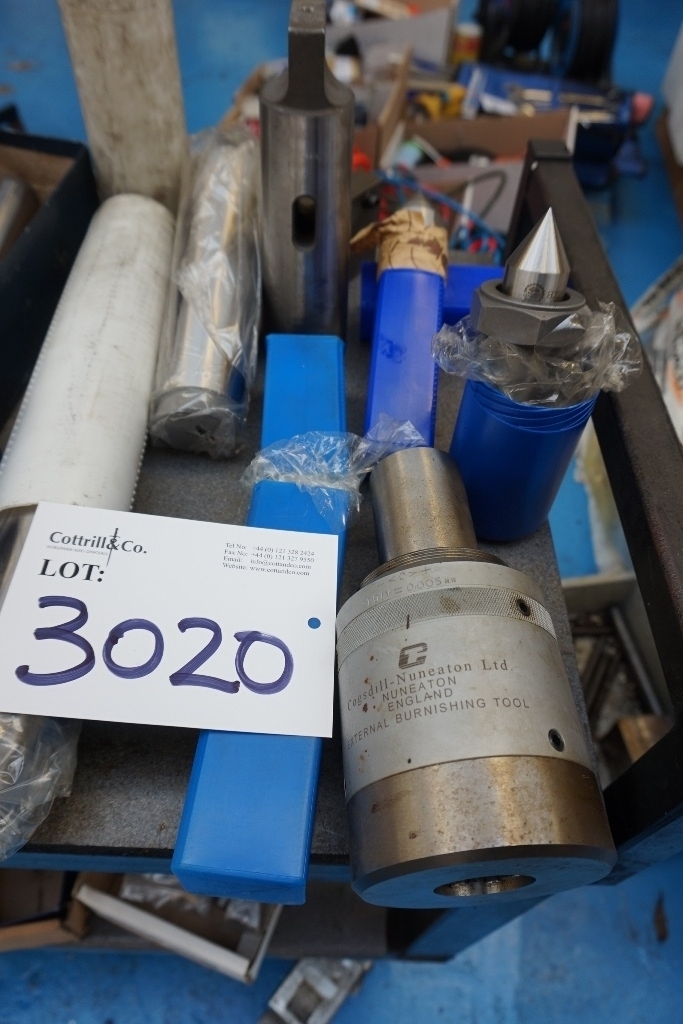Quantity No. 4MT, 5MT & 6MT Dead centres & Gogsdill external burnishing tool XXB25