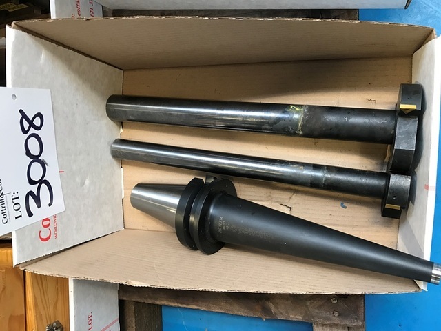 BT50 Pokolm Boring tool and (2) Carbide tip cutters