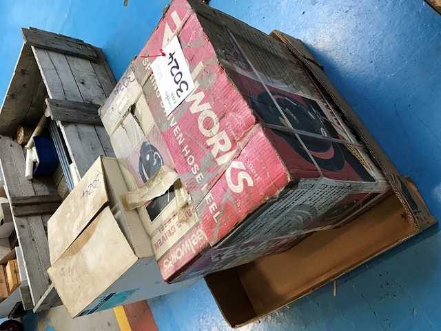 (2) Spring driven hose reels and (1) Speedflow Water Heater (2kw)