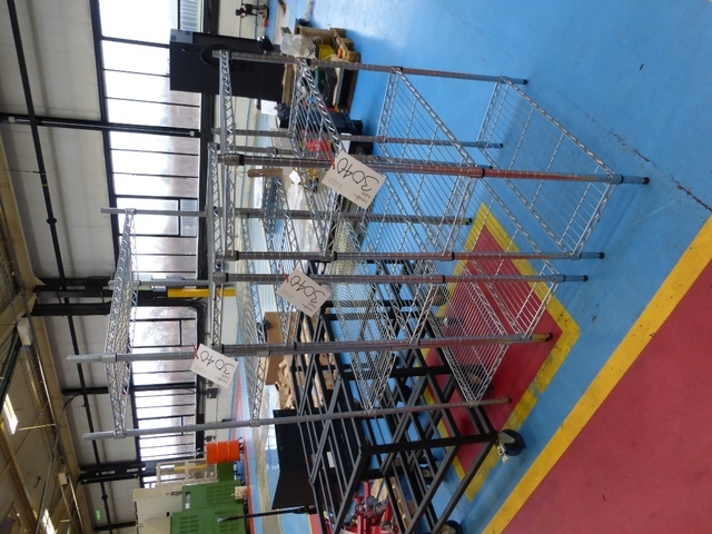 (3) Mobile Trollies & (3) Racks