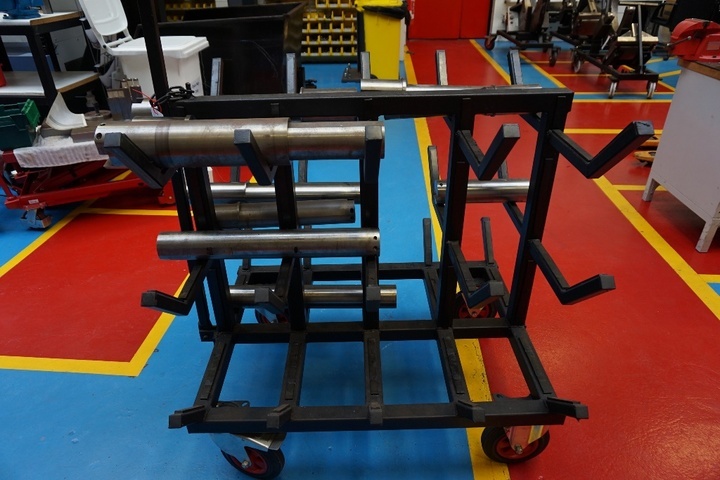 Mobile Trolley with Qty of Boring Bars