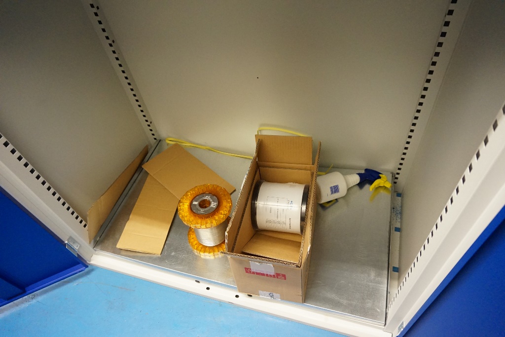 Cupboard with Aluminium Fixture and Wire