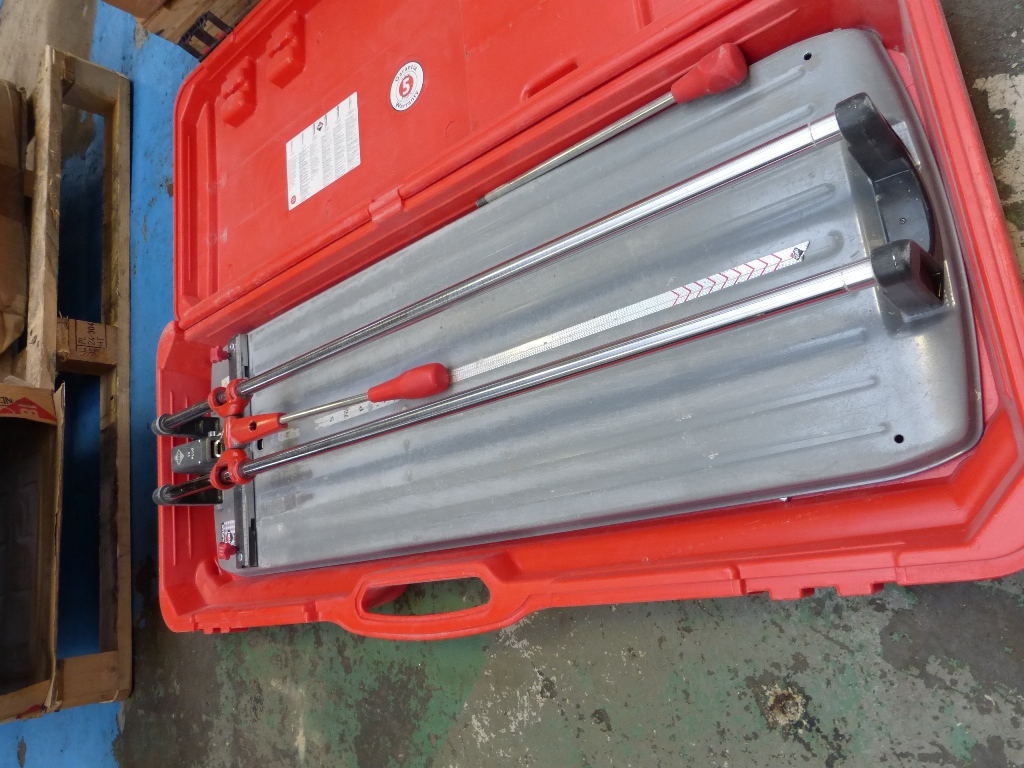 Qty ISO BT40 & BT50 Plastic Tooling Carriers & Rubi Tile Cutter