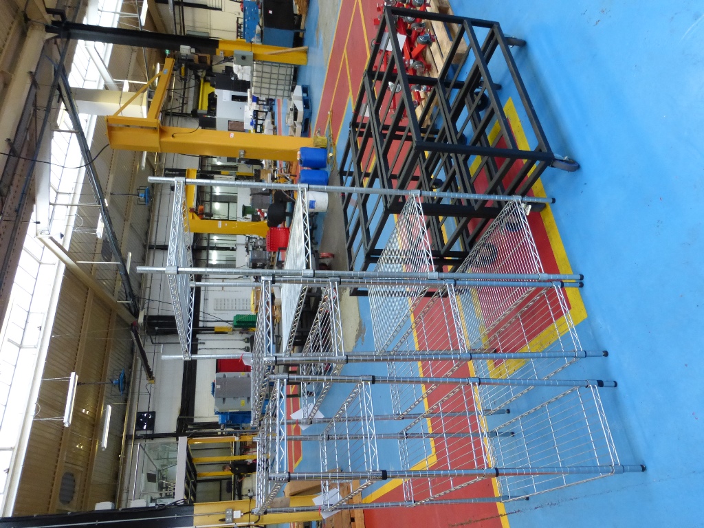 (3) Mobile Trollies & (3) Racks