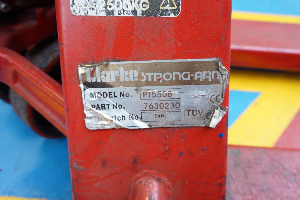 Clarke Strong-Arm Pallet Truck Model No. PT550B
