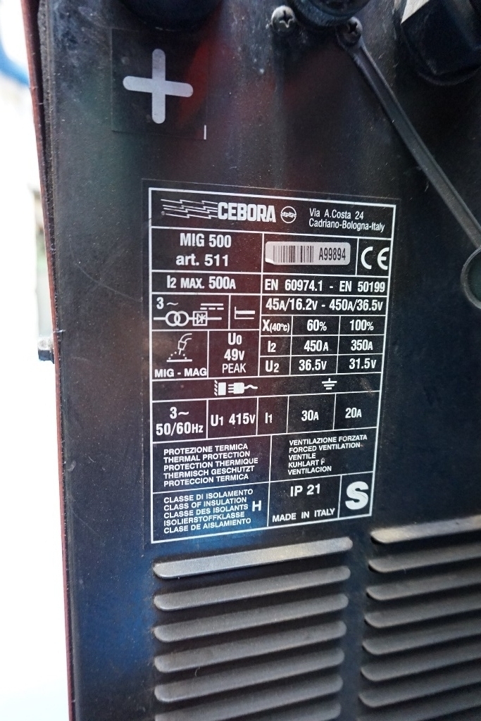 Cebora MIG 500 Welder