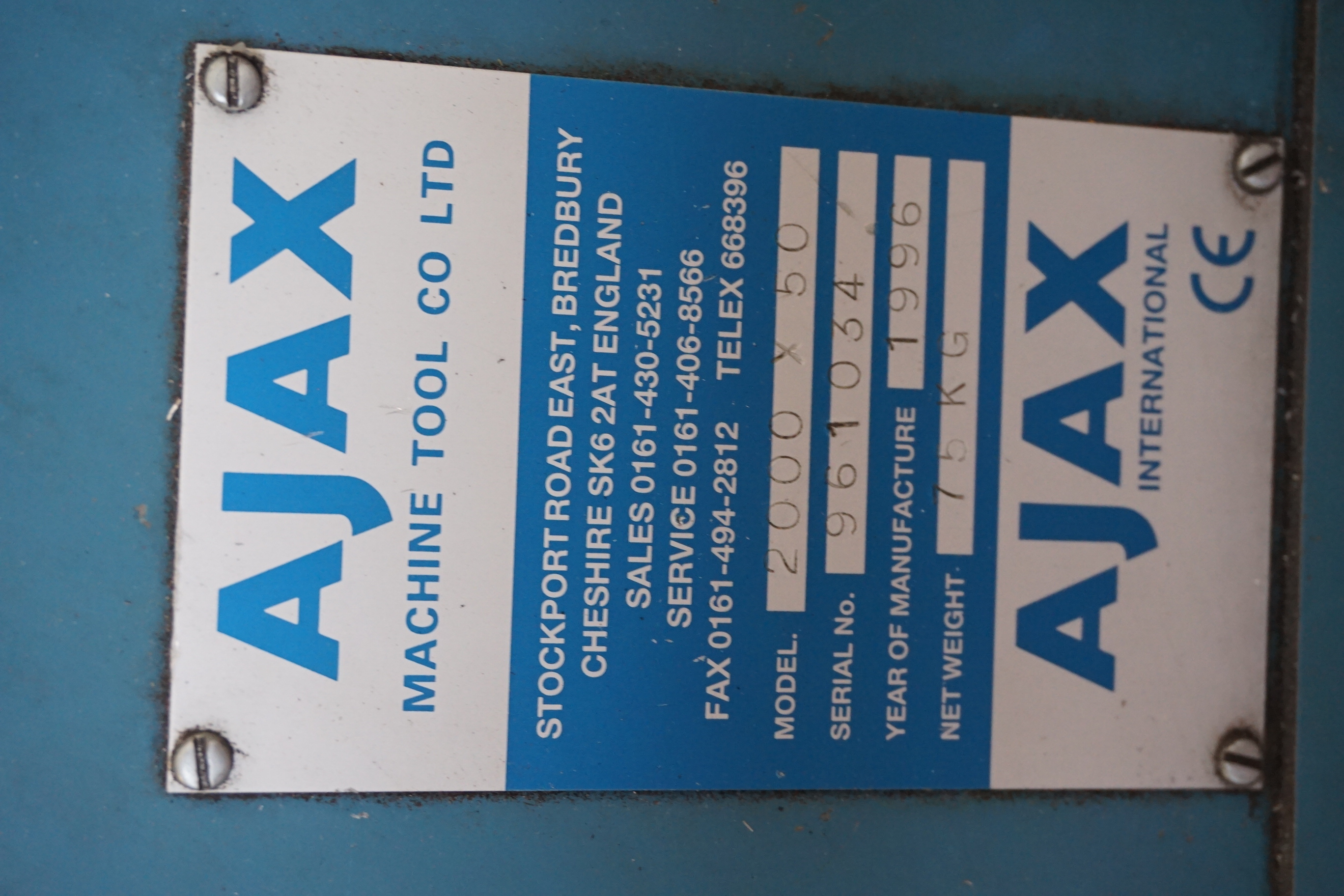 Ajax Scantool 2” Linisher Model 2000 x 50