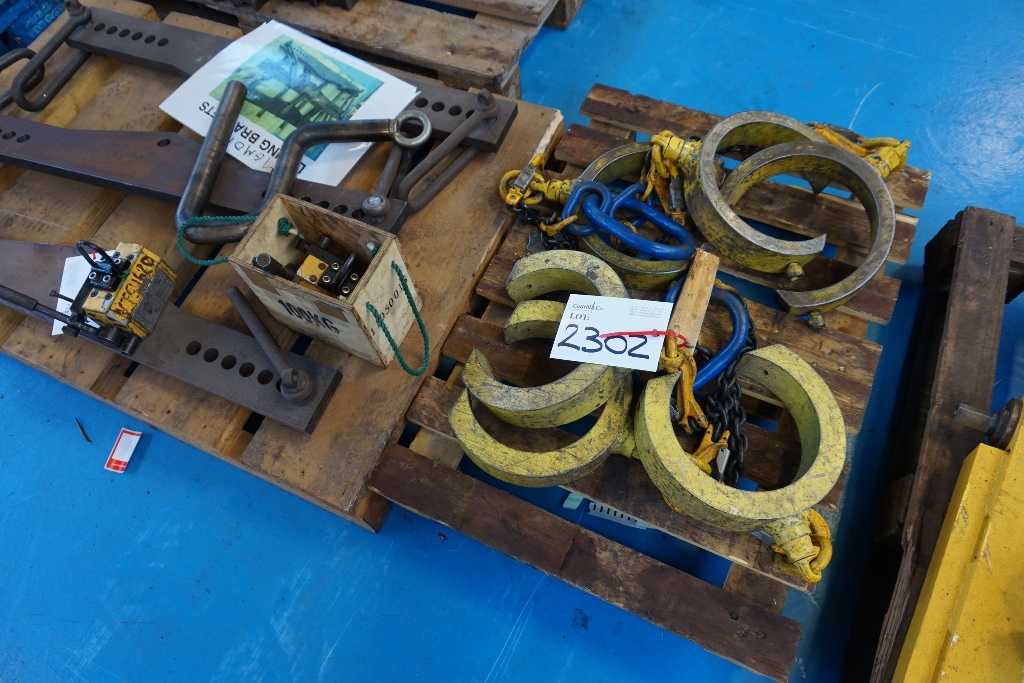Quantity Lifting Equipment including (2) Magnetic Lifting Clamps 100kg Capacity