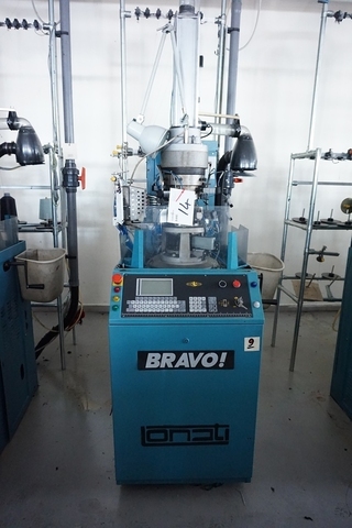 Lonati Bravo 863 Hosiery Knitting Machine; 3 1/2" diameter; 240 Needle Count; 22 Gauge
