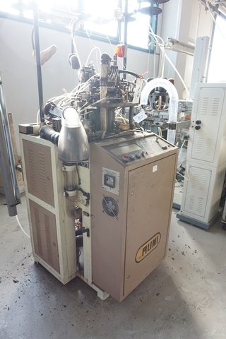 Rumi Model 2001 Hosiery Knitting Machine; 3 1/2" diameter; 144 Needle Count; 36 Gauge (in need of repair)