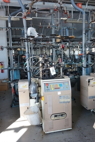 Rumi Halley 2 Hosiery Knitting Machine; 3 1/2" diameter; 144 Needle Count; 36 Gauge