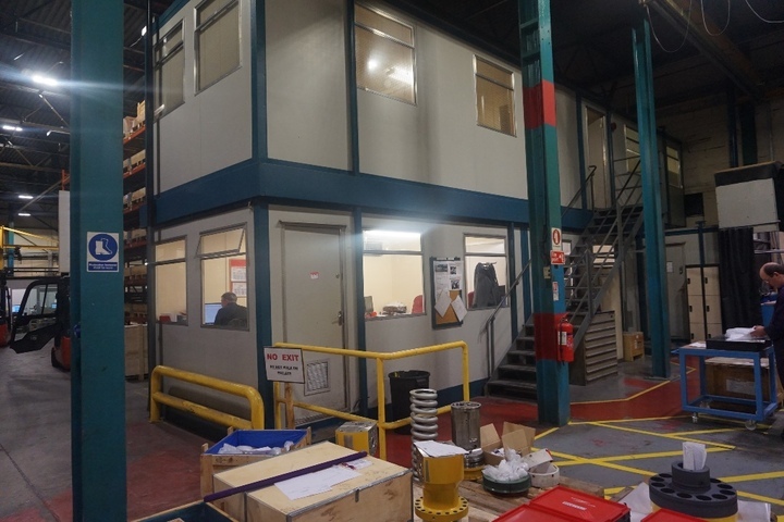 (2) Portable Cabins stacked with Stairs