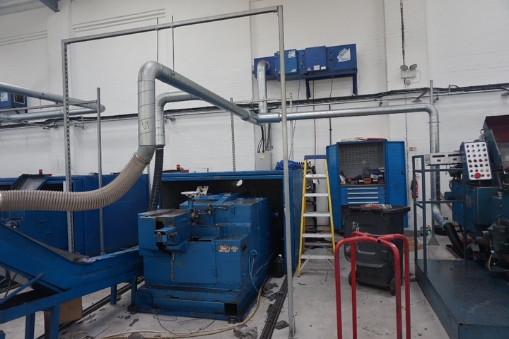 Airboss Trion Model T1300-2200M  Extraction Unit and Extraction Pipe Work
