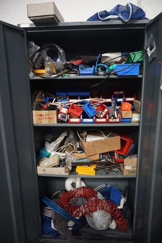 Cupboard with Qty of Nuts, Bolts etc.
