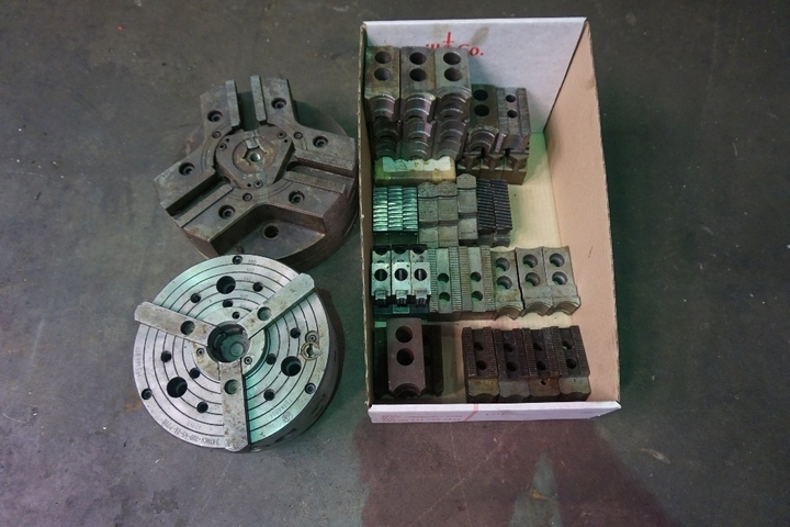(2) x 3 Jaw Chucks & Jaws, (1) x 10” & (1) x 8”