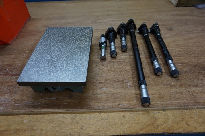 Qty of Bore Micrometers and Small Steal Table