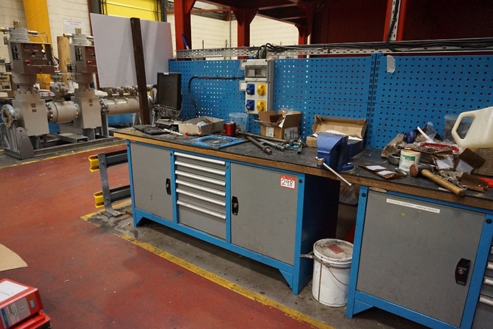 (2) x Work Benches with (1) x 6” Eclipse Vice